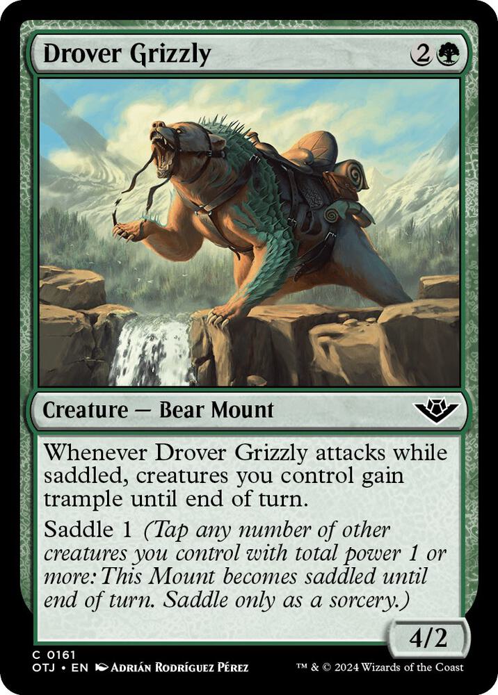 Drover Grizzly 161 card from Outlaws of Thunder Junction