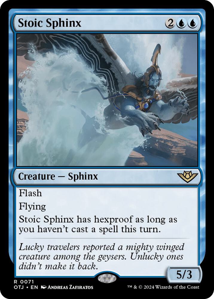 Stoic Sphinx 71 card from Outlaws of Thunder Junction
