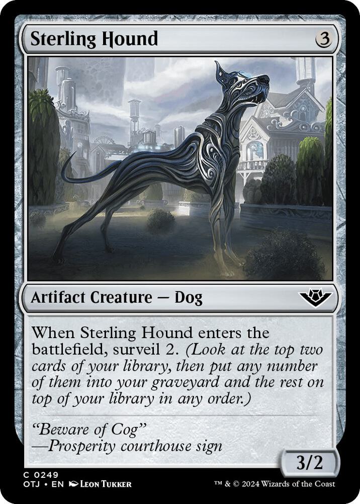 Sterling Hound 249 card from Outlaws of Thunder Junction