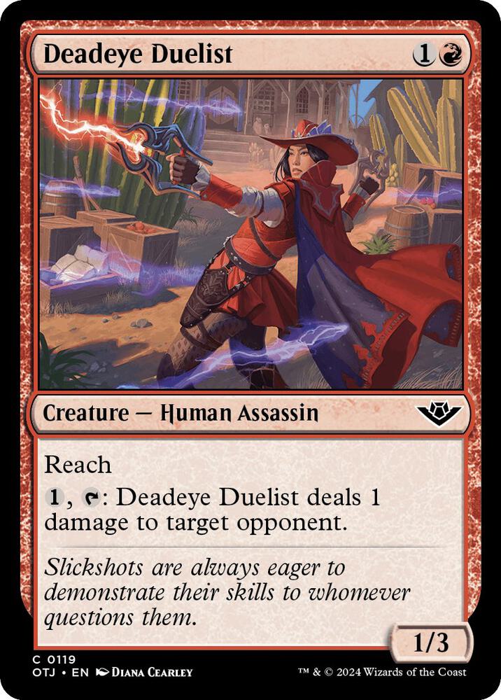 Deadeye Duelist 119 card from Outlaws of Thunder Junction