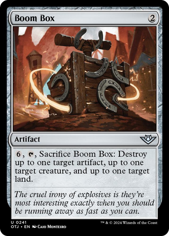 Boom Box 241 card from Outlaws of Thunder Junction