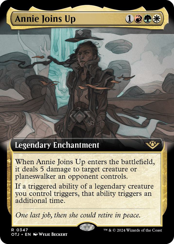 Annie Joins Up (Extended Art) 347 card from Outlaws of Thunder Junction