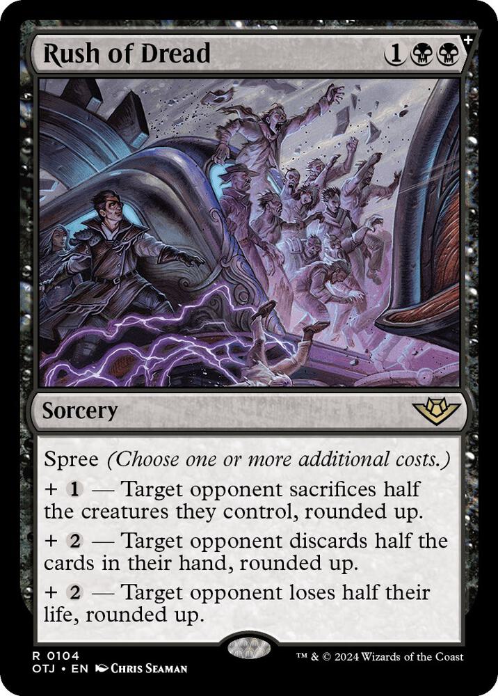 Rush of Dread 104 card from Outlaws of Thunder Junction