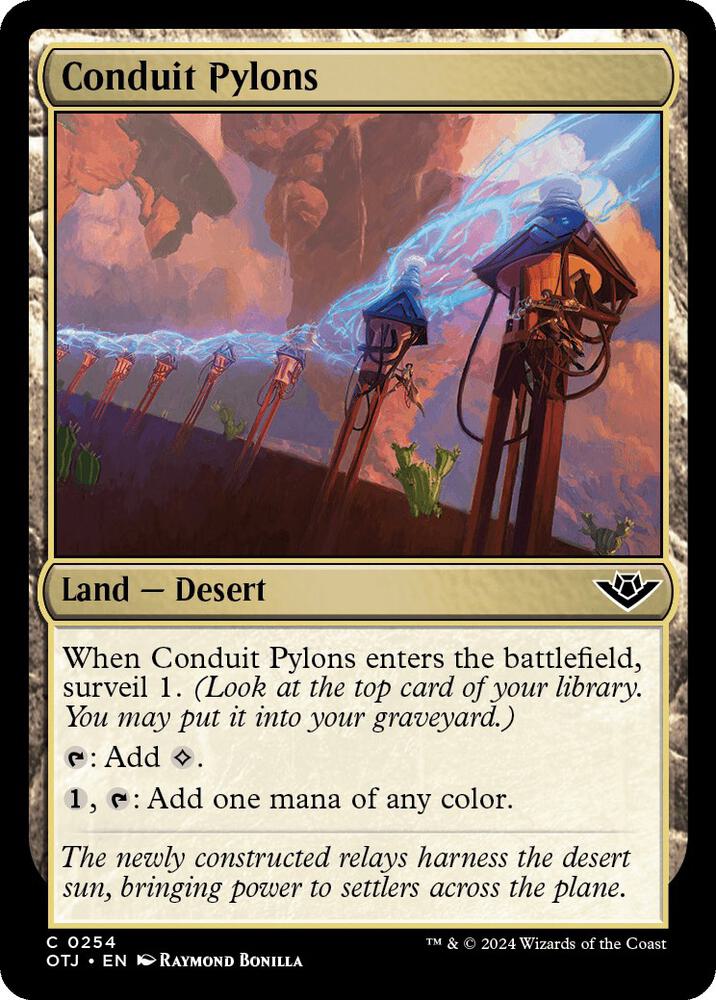 Conduit Pylons 254 card from Outlaws of Thunder Junction