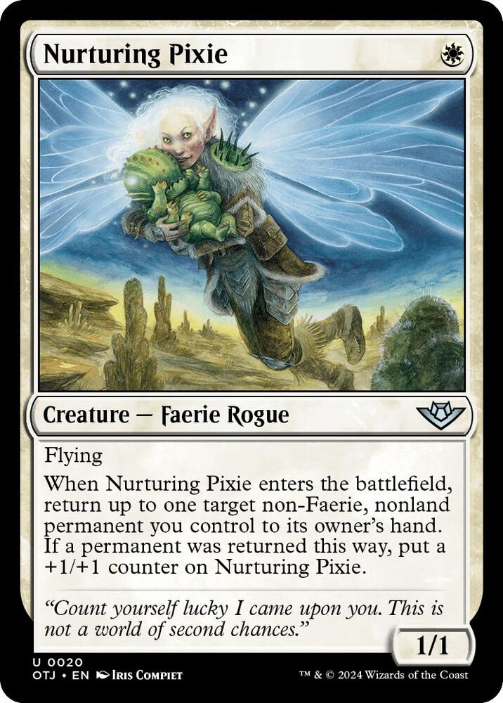 Nurturing Pixie 20 card from Outlaws of Thunder Junction