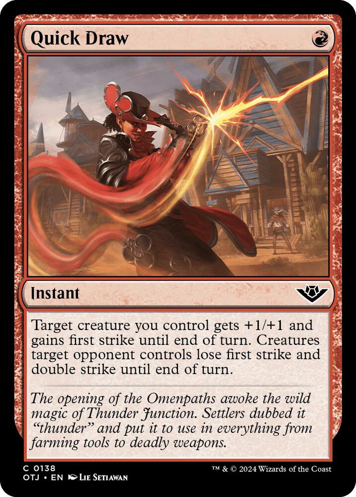 Quick Draw 138 card from Outlaws of Thunder Junction