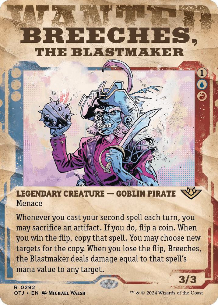 Breeches, the Blastmaker (Showcase) 292 card from Outlaws of Thunder Junction