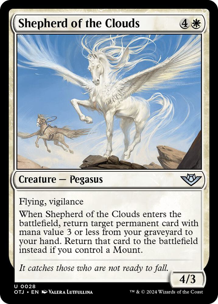 Shepherd of the Clouds 28 card from Outlaws of Thunder Junction