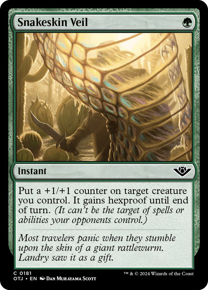 Snakeskin Veil 181 card from Outlaws of Thunder Junction