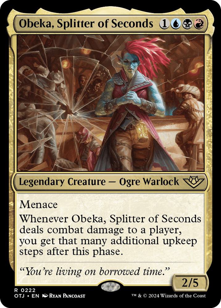 Obeka, Splitter of Seconds 222 card from Outlaws of Thunder Junction