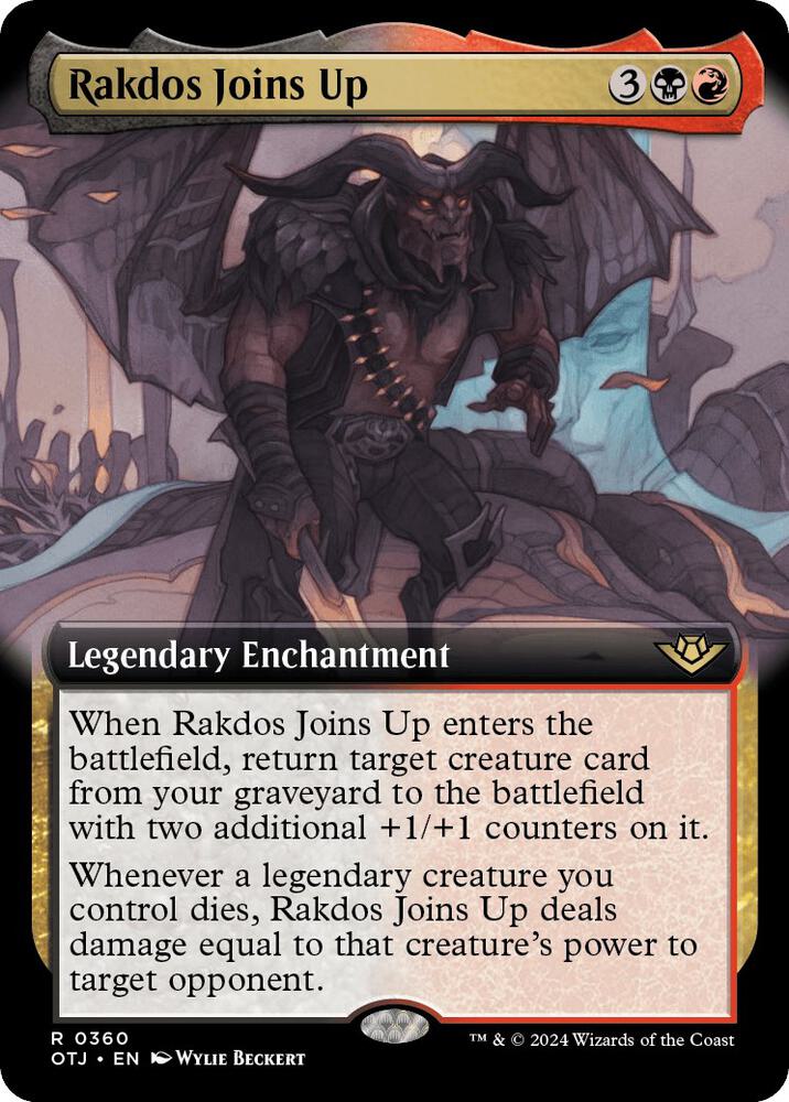 Rakdos Joins Up (Extended Art) 360 card from Outlaws of Thunder Junction
