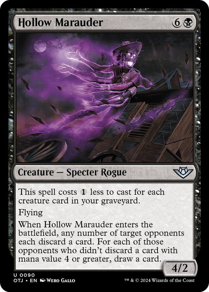 Hollow Marauder 90 card from Outlaws of Thunder Junction