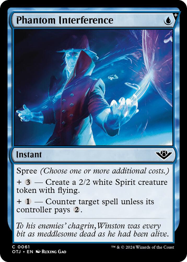 Phantom Interference 61 card from Outlaws of Thunder Junction