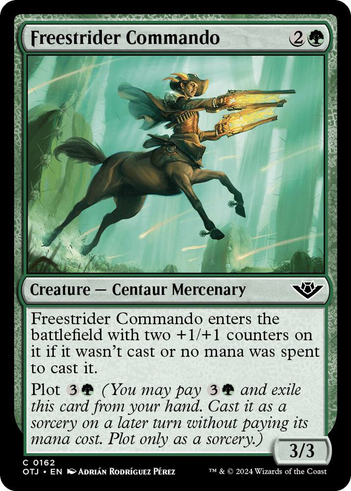 Freestrider Commando 162 card from Outlaws of Thunder Junction