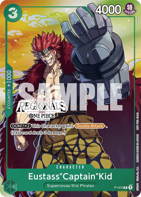 Eustass"Captain"Kid (Offline Regional 2024 Vol. 2) [Participant] P-003 card from One Piece Promotion Cards