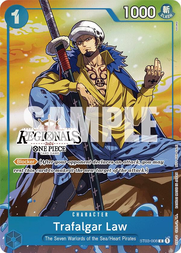 Trafalgar Law (Offline Regional 2024 Vol. 2) [Participant] ST03-008 card from One Piece Promotion Cards