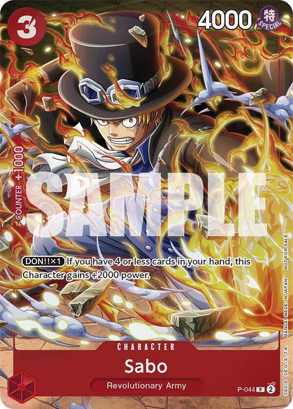 Sabo (Event Pack Vol. 4) P-044 card from One Piece Promotion Cards