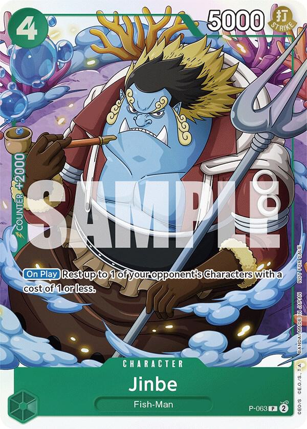 Jinbe (Event Pack Vol. 4) P-063 card from One Piece Promotion Cards