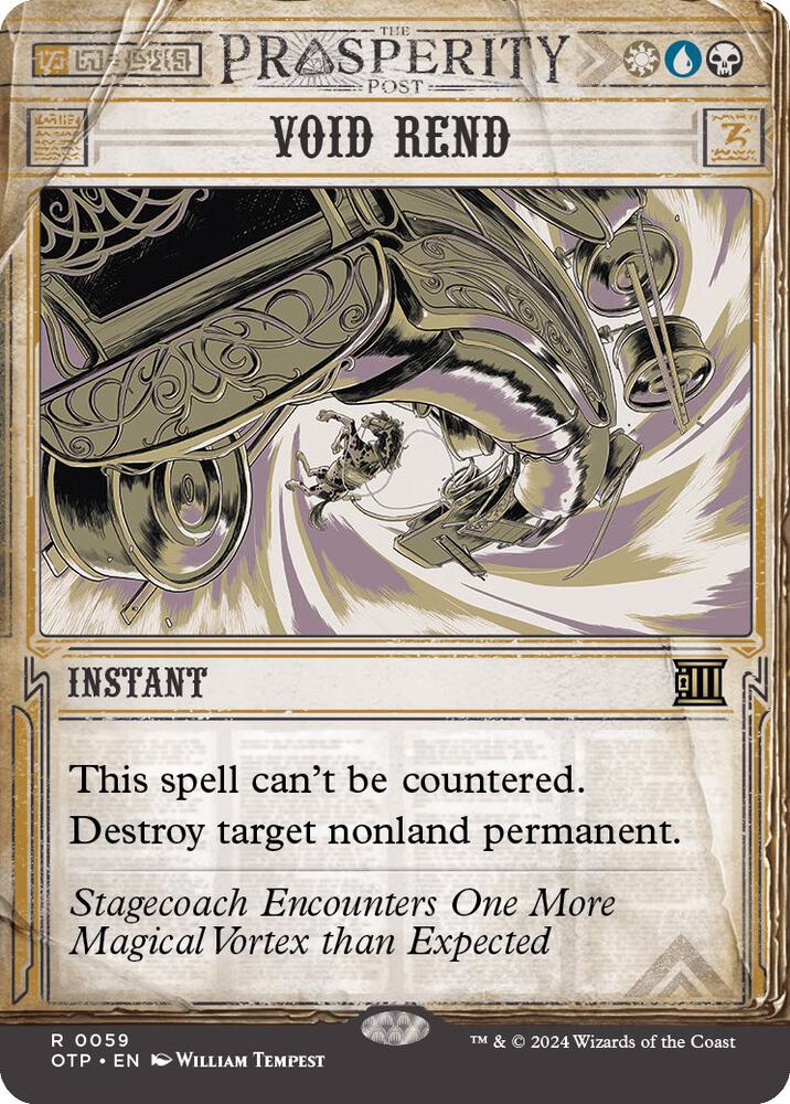 Void Rend 59 card from Outlaws of Thunder Junction: Breaking News