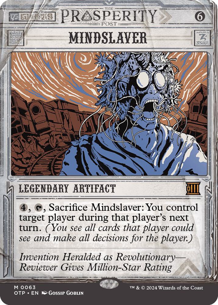 Mindslaver 63 card from Outlaws of Thunder Junction: Breaking News