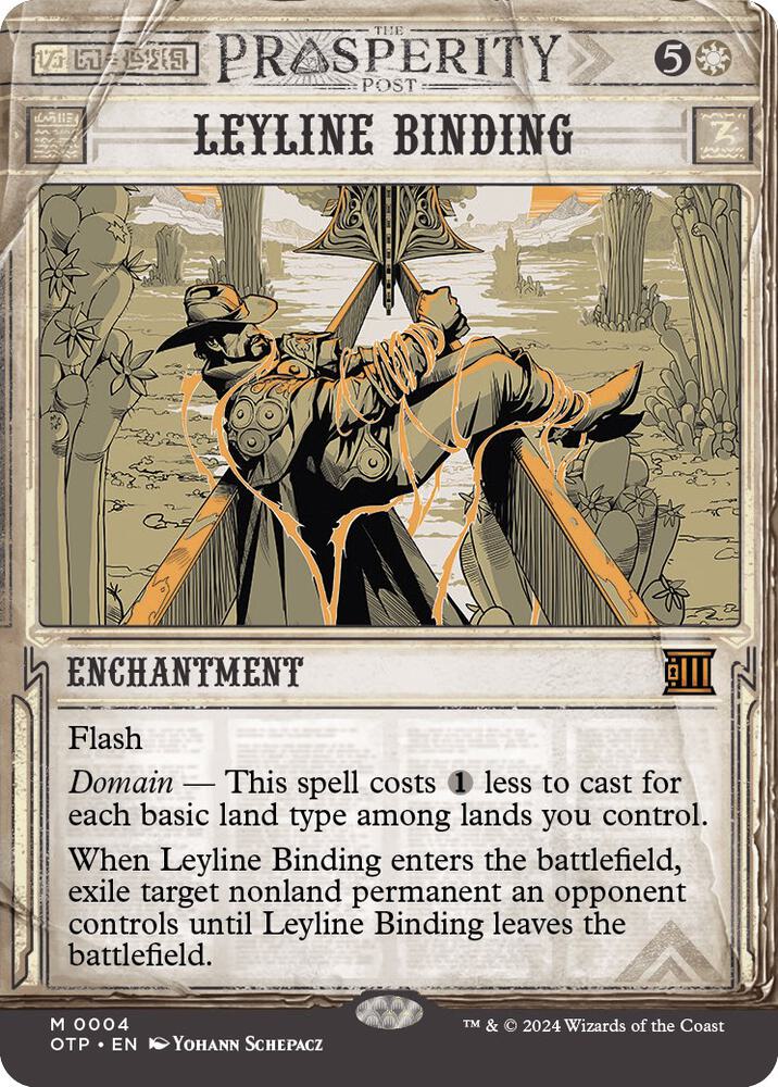 Leyline Binding 4 card from Outlaws of Thunder Junction: Breaking News