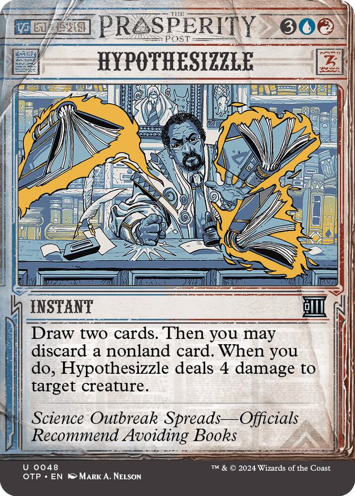 Hypothesizzle 48 card from Outlaws of Thunder Junction: Breaking News