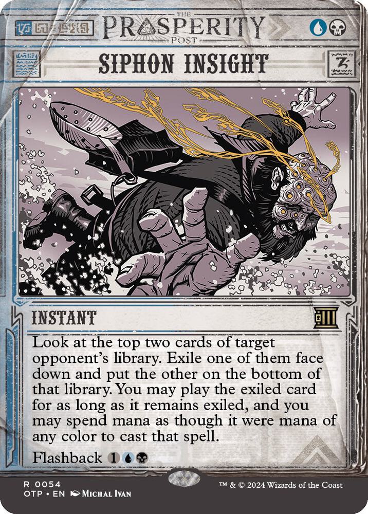Siphon Insight 54 card from Outlaws of Thunder Junction: Breaking News