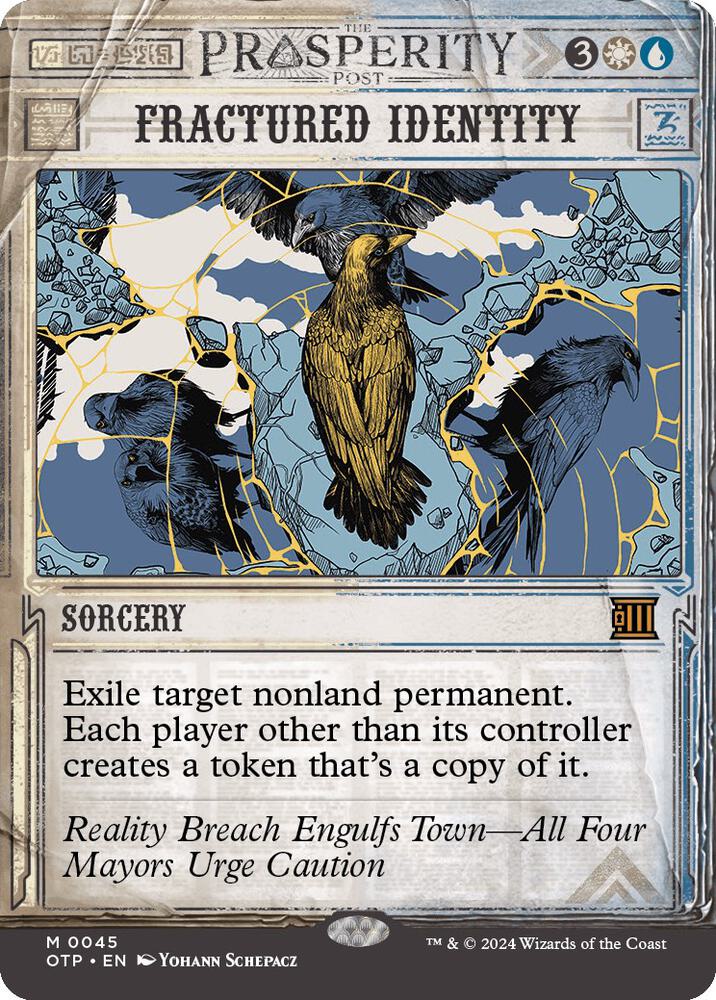 Fractured Identity 45 card from Outlaws of Thunder Junction: Breaking News