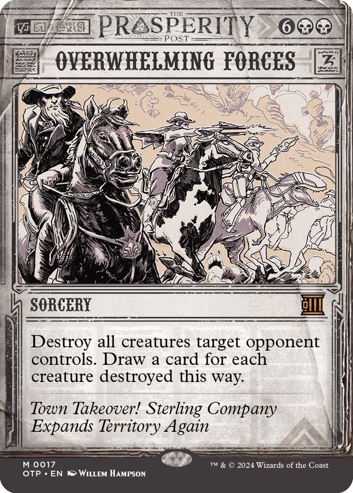 Overwhelming Forces 17 card from Outlaws of Thunder Junction: Breaking News
