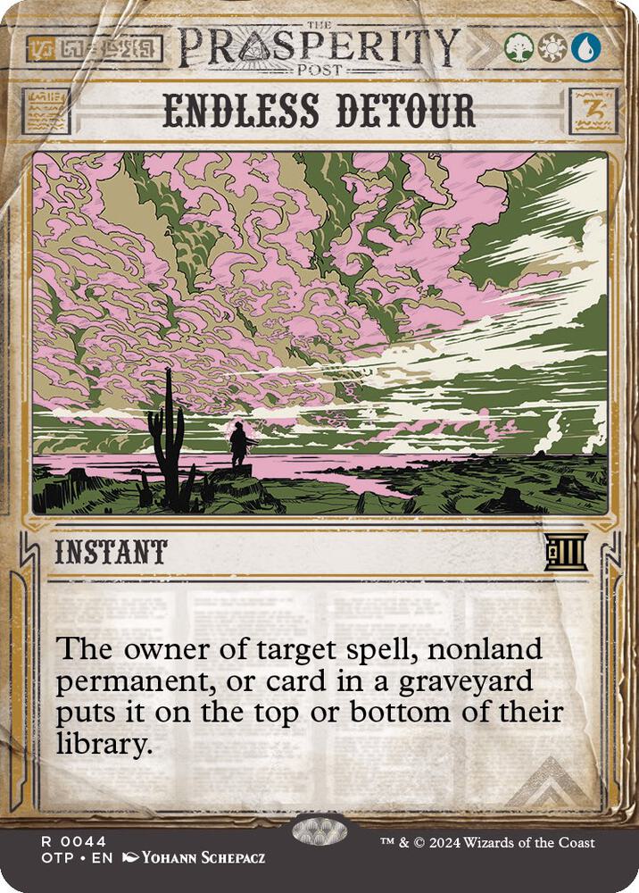 Endless Detour 44 card from Outlaws of Thunder Junction: Breaking News
