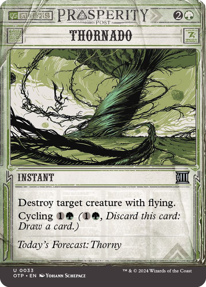 Thornado 33 card from Outlaws of Thunder Junction: Breaking News