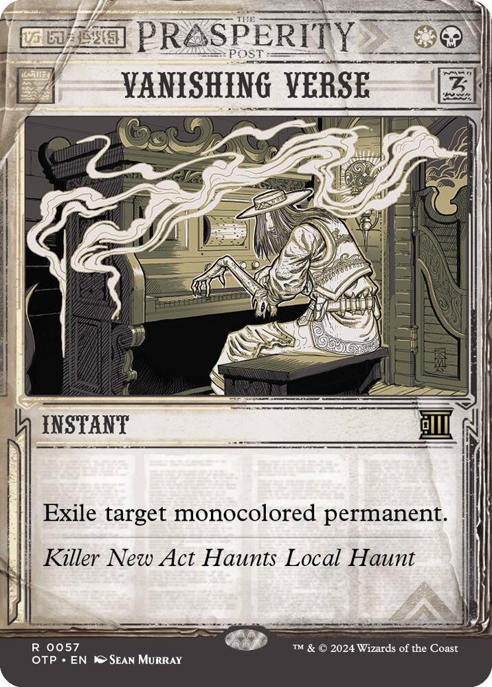 Vanishing Verse 57 card from Outlaws of Thunder Junction: Breaking News