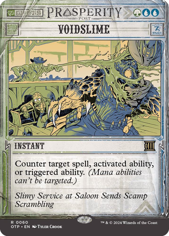 Voidslime 60 card from Outlaws of Thunder Junction: Breaking News