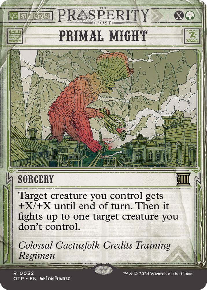 Primal Might 32 card from Outlaws of Thunder Junction: Breaking News