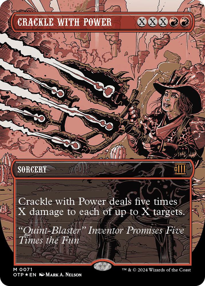 Crackle with Power (Textured Foil) 71 card from Outlaws of Thunder Junction: Breaking News