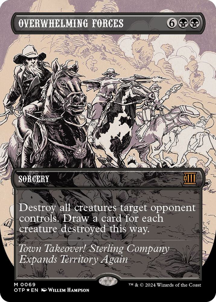 Overwhelming Forces (Textured Foil) 69 card from Outlaws of Thunder Junction: Breaking News