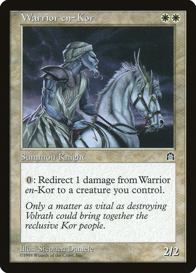 Warrior en-Kor card from Stronghold