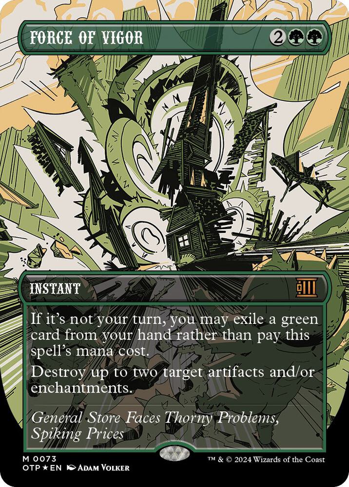 Force of Vigor (Textured Foil) 73 card from Outlaws of Thunder Junction: Breaking News