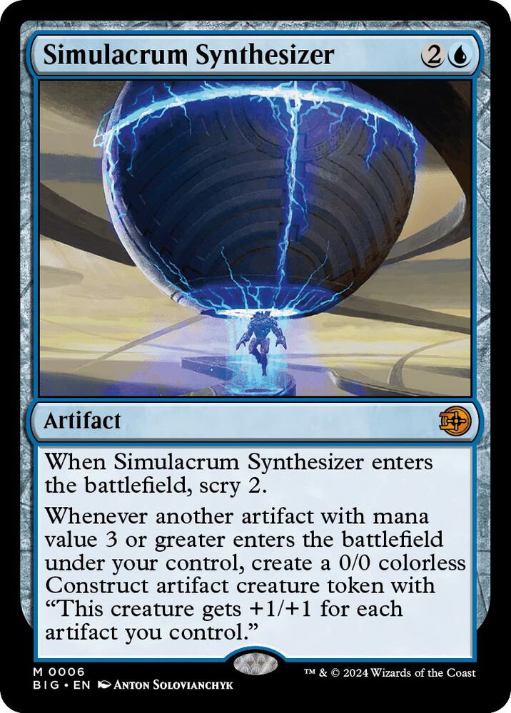 Simulacrum Synthesizer 6 card from Outlaws of Thunder Junction: The Big Score