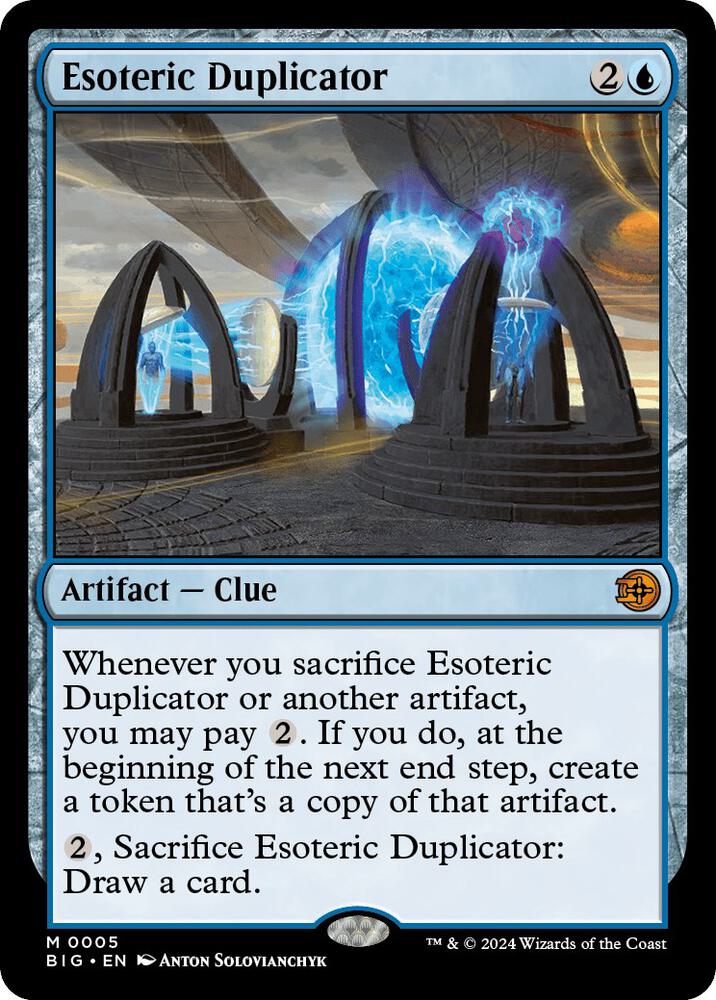 Esoteric Duplicator 5 card from Outlaws of Thunder Junction: The Big Score