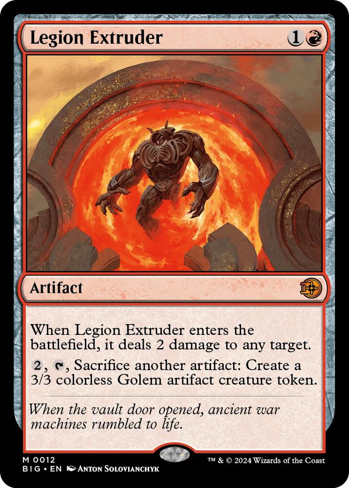 Legion Extruder 12 card from Outlaws of Thunder Junction: The Big Score