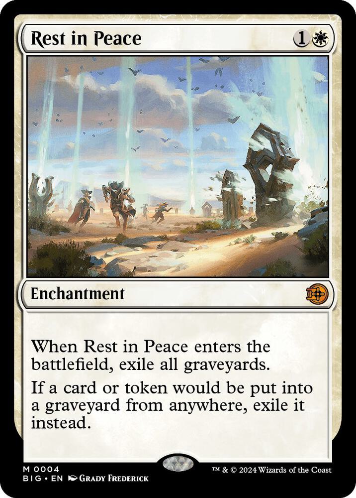 Rest in Peace 4 card from Outlaws of Thunder Junction: The Big Score
