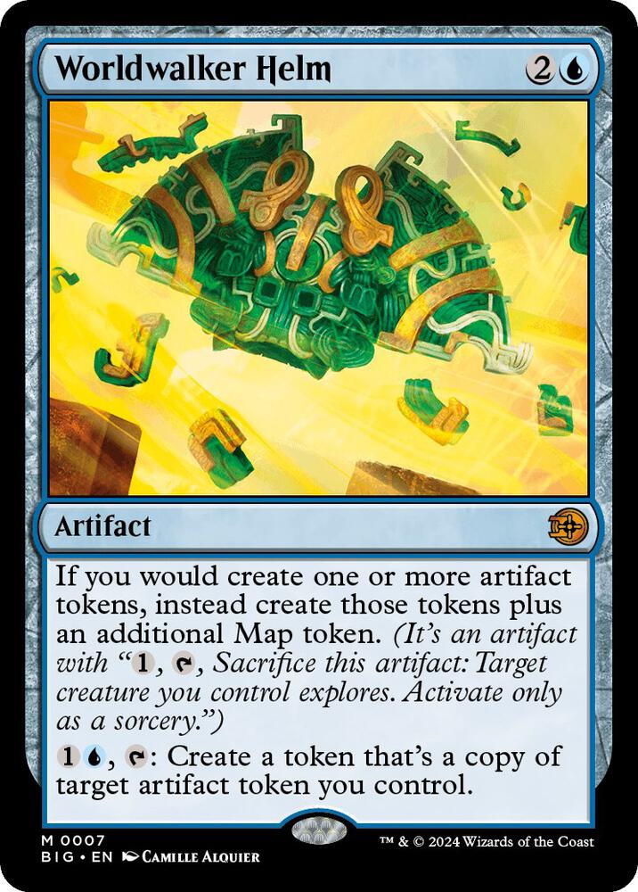Worldwalker Helm 7 card from Outlaws of Thunder Junction: The Big Score