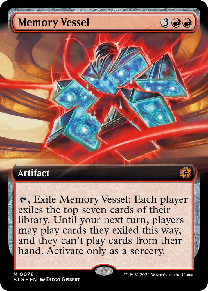 Memory Vessel (Extended Art) 78 card from Outlaws of Thunder Junction: The Big Score