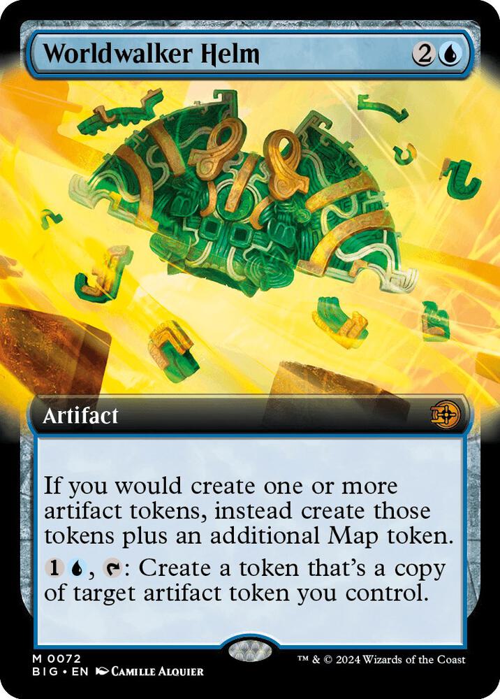 Worldwalker Helm (Extended Art) 72 card from Outlaws of Thunder Junction: The Big Score