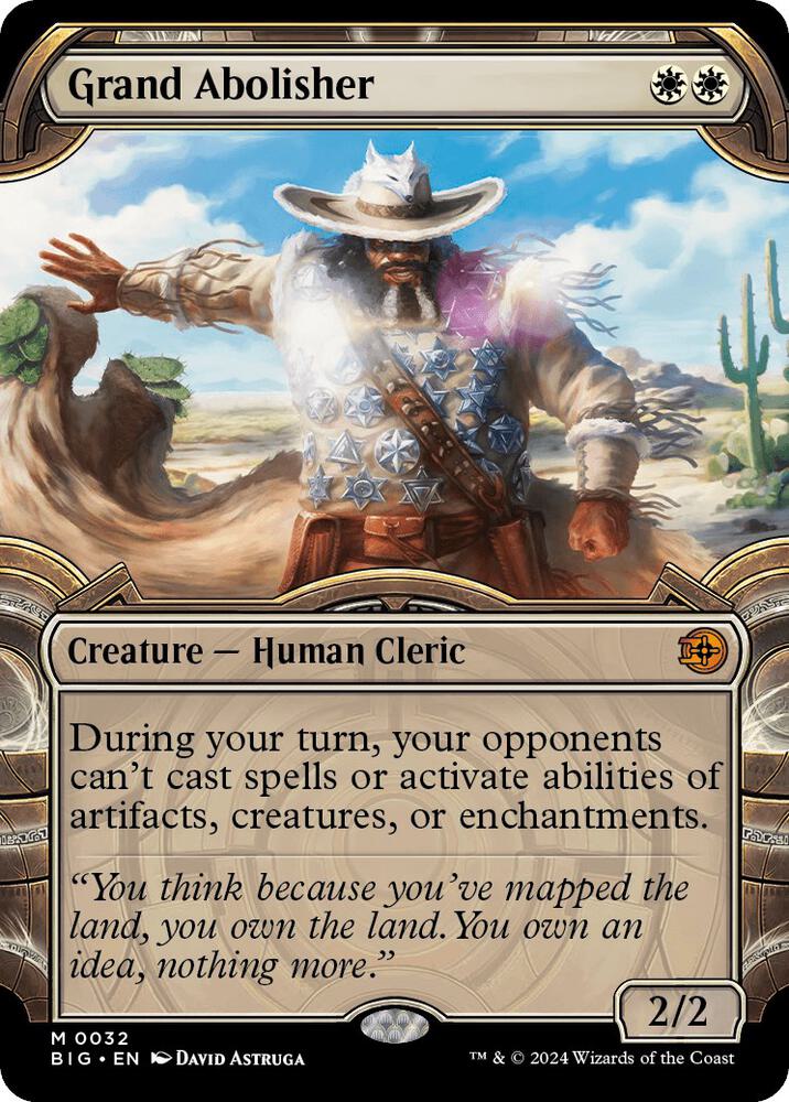 Grand Abolisher (Showcase) 32 card from Outlaws of Thunder Junction: The Big Score