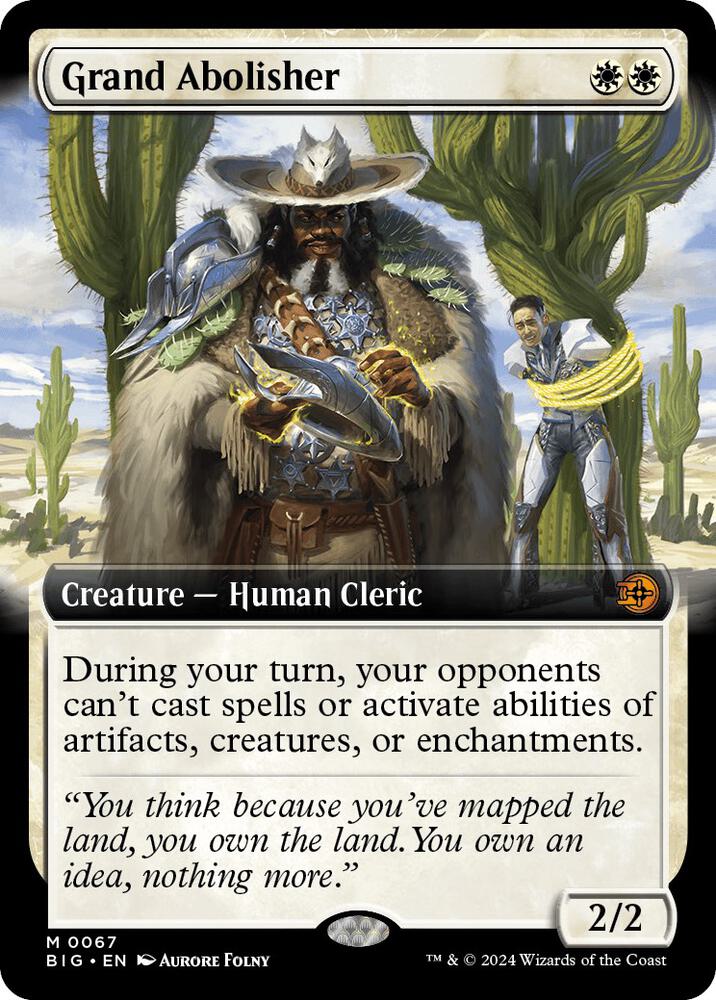 Grand Abolisher (Extended Art) 67 card from Outlaws of Thunder Junction: The Big Score