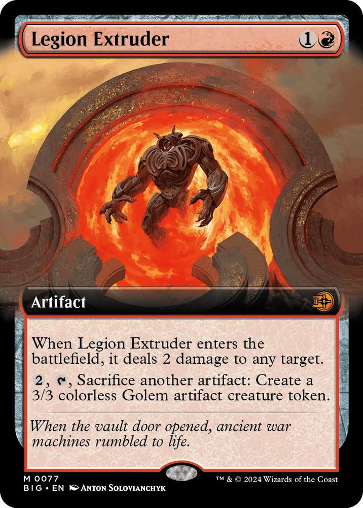Legion Extruder (Extended Art) 77 card from Outlaws of Thunder Junction: The Big Score