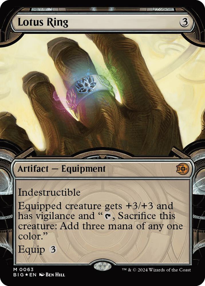 Lotus Ring (Showcase) (Raised Foil) 63 card from Outlaws of Thunder Junction: The Big Score