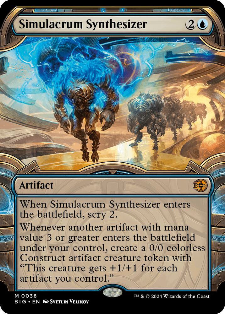 Simulacrum Synthesizer (Showcase) 36 card from Outlaws of Thunder Junction: The Big Score